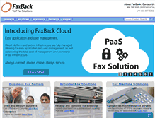 Tablet Screenshot of faxback.com